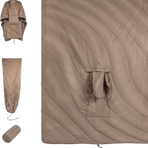 Manta Portátil para Exteriores, Acolchada, Ligera, Impermeable, Cálida, Estilo Saco de Dormir, Plegable, para Viajes y Camping - Product Image 1