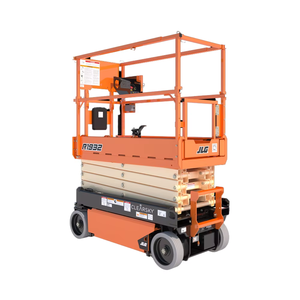 Plataforma de trabajo aéreo eléctrica JLG 1932R de 6m usada, elevadores de tijera con motor de bomba de caja de cambios central, rodamiento de motor, venta de segunda mano - Product Image 1