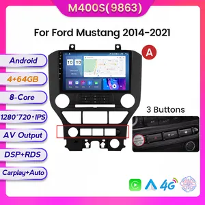 Mekede stereo android DSP auto radio per Ford Mustang 2014-2021 AM FM RDS sistema multimediale schermo IPS car video 4G WIFI audio