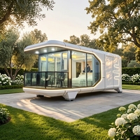 Maison capsule préfabriquée sur mesure Maisons modulaires mobiles de luxe Vaisseau spatial Luban Cabin maison conteneur