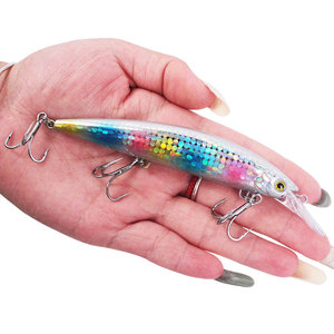 Leurre <span class=keywords><strong>Minnow</strong></span> Artificiel Longue Portée à Coulée Rapide avec Plomb Laser pour Topmouth Culter et <span class=keywords><strong>Black</strong></span> Bass, Grande <span class=keywords><strong>Taille</strong></span> Jinuo, Trois Hameçons - Product Image 4