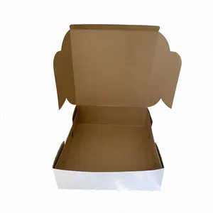 Großhandel faltbare Duplex karton Papier Torten schachtel für Gebäck 12*12*4 Zoll Torten schachtel ohne Fenster