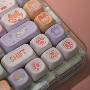 Teclas originales de sublimación de tinta con patrón de color personalizado para teclado mecánico, compatibles con interruptores MX Cross, para reemplazo DIY. - Product Image 2