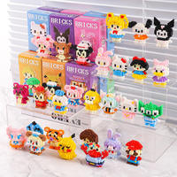 Lot de briques de construction en plastique pour figurines de dessins animés DIY, mini-blocs de construction, modèles de personnages d'animation, pas cher