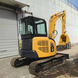 Excavatrice sur chenilles Komatsu Pc55mr Jaune Mini pelle hydraulique de construction 5,5 tonnes - Product Image 4