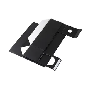 Luxury <b>bottle</b> folding cardboard magnetic paper packaging gift wine <b>box</b>, customizable according to demand - Product Image 3