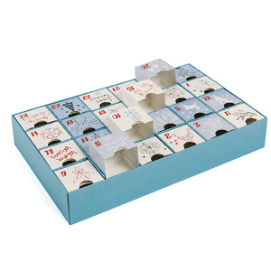 Boîte de <span class=keywords><strong>calendrier</strong></span> de l'Avent personnalisée en usine, 24 compartiments, vide, pour emballage de <span class=keywords><strong>calendrier</strong></span> de Noël, <span class=keywords><strong>calendrier</strong></span> de compte à rebours coulissant - Product Image 2