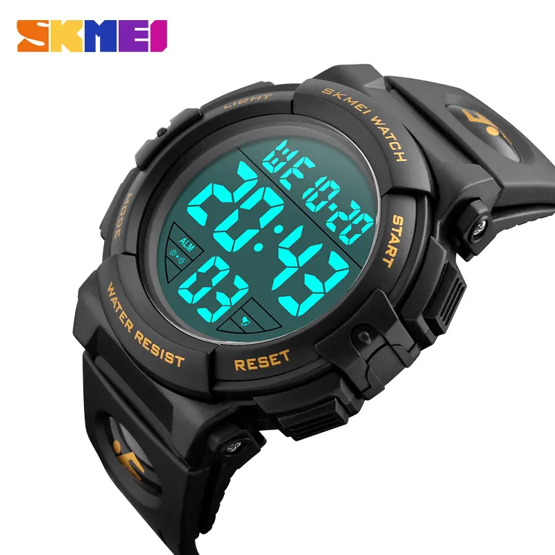 SKMEI 1068 Fashion Outdoor Sport Watch Men Big Dial Led Digital 5Bar Waterproof Wristwatch reloj hombre Luxury Brand Man Watches