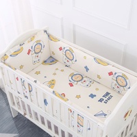 Pare-chocs de lit bébé en coton pur, anti-chute, anti-collision, rembourrage doux, ensemble de protection de 4 à 6 pièces