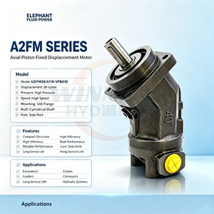 Moteur à piston hydraulique A2FM28/61W-VPB030, série A2FM, moteur hydraulique à cylindrée fixe pour machines de construction - Product Image 3