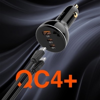LDNIO C102 3 en 1 coche carga rápida 160W portátil teléfono móvil 100W 30W Qc3.0 Dual Pd tipo C alta potencia 3 puertos cargador de coche