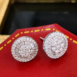 Xinfly Wholesale Wedding Diamond Earrings 0.90ct 18kt Solid Gold Hypoallergenic Baguette Cut Cluster Personalized - Product Image 5