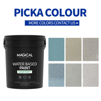 Peinture de sol liquide époxy colorée à haute dureté et résistante à l'usure, revêtement imperméable imitation granit marbre