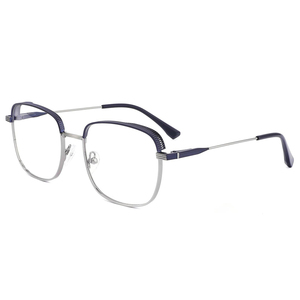 Nouvelles montures optiques carrées en métal <span class=keywords><strong>2023</strong></span>, grandes montures surdimensionnées, style professionnel, <span class=keywords><strong>lunettes</strong></span> pour hommes, myopie, hypermétropie, <span class=keywords><strong>tendances</strong></span> en matière de <span class=keywords><strong>lunettes</strong></span>, solides, anti- - Product Image 4
