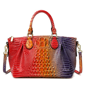 Cá sấu sang trọng Tote Túi Cá Sấu của phụ nữ Satchel hàng đầu xử lý công suất lớn không thấm nước da vai Túi Crossbody Ví - Product Image 5