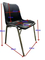 Chaise à assise en rangée OK-505SG en acier inoxydable avec système d'interverrouillage des pieds pour salles d'école, de conférence et événementielles - Fabrication usine
