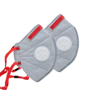 Masker <span class=keywords><strong>Respirator</strong></span> Lipat Datar Sekali Pakai <span class=keywords><strong>FFP3</strong></span> <span class=keywords><strong>NR</strong></span> D 6 Lapis dengan Katup, Standar EN149 Khusus, Uji Dolomit Lulus - Product Image 3