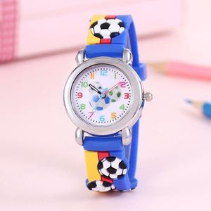 Fashion 3D Cartoon Black Football Children's Watch Student Child Birthday Gift Watches for Kids Watch <b>Clock</b> - Product Image 4