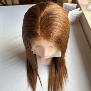 <span class=keywords><strong>Parrucca</strong></span> Full Lace Pronta per la Spedizione, 12A Senza Colla, Capelli Umani Vergini Brasiliani, Realizzata a Mano, Effetto Cuoio Capelluto Naturale, Biondo Miele, Base in Seta Trasparente - Product Image 4
