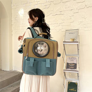 Small Luxury Pet Carrier <b>Backpack</b> for Dogs and <b>Cats</b> Foldable Animal Pattern Cage for Outdoor Travel - Product Image 1