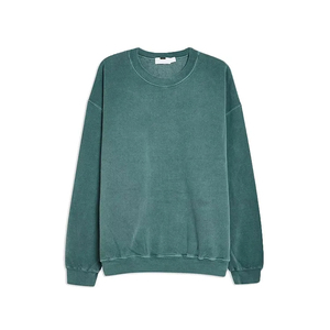 Sudadera Unisex de Cuello Redondo Personalizada con Lavado Ácido Vintage, Directo de Fábrica, Manga Larga, Algodón y Poliéster, para Verano y Otoño, Estilo Francés - Product Image 3