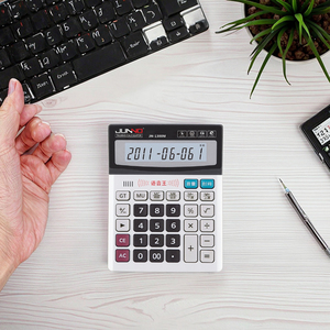 เครื่องคิดเลขพูดตั้งโต๊ะอิเล็กทรอนิกส์12หลักของขวัญสำนักงาน - Product Image 5