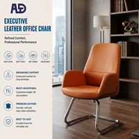 Chaise de bureau de direction de luxe moderne à dossier haut en cuir PU, ergonomique, pivotante, avec base chromée et roulettes, pour bureau commercial, chambre et bureau à domicile