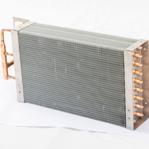Échangeur de chaleur à tube de cuivre à ailettes en aluminium inorganique avec économie d'énergie R410A et écologique - Product Image 1