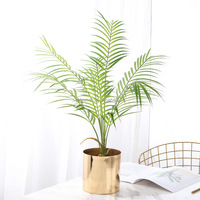 Palmier artificiel en plastique de haute qualité en gros, bonsaï, écologique, intérieur/extérieur, toucher naturel, 65 cm, plantes d'intérieur pour la famille