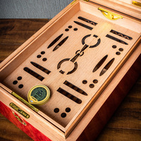 Eonluxe Humidor à cigares de luxe léger, Édition limitée Année du Cheval, Double compartiment, en bois de cèdre sculpté, Grande capacité, Boîte de maturation pour cigares NEUF