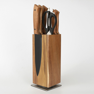 Professionnel En Acier Inoxydable oem ventes raisonnables bas prix coloré <span class=keywords><strong>ernesto</strong></span> couteau de <span class=keywords><strong>cuisine</strong></span> japon ensemble 6 pcs et manche en bois - Product Image 5