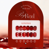 GOVANDI 6 Couleurs Rouge-Magic Cat Eye Gel Polish Collection Wholesale Christmas New Year Party Cat Eye UV Gel Polish Set