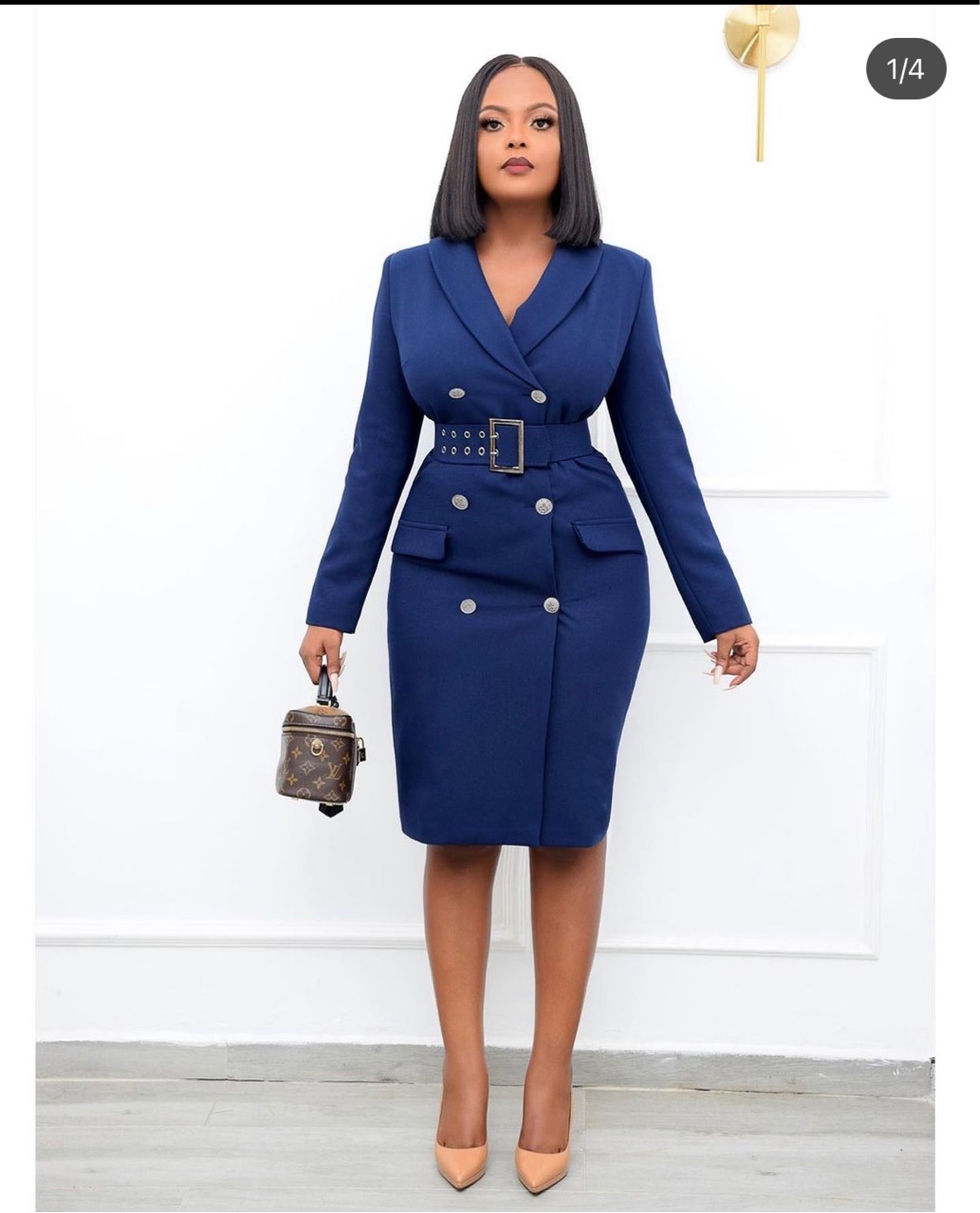 Luxury Ladies Business Casual Dress - Long Sleeve Blazer Style for Formal  Office Wear, Plus Size, Dry Clean, Breathable Material