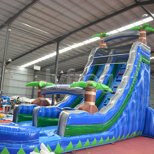 Toboggan gonflable bleu commercial Offre Spéciale d'écrasement avec le château <span class=keywords><strong>de</strong></span> glissière d'eau d'arrière-cour <span class=keywords><strong>de</strong></span> piscine pour l'amusement <span class=keywords><strong>de</strong></span> famille - Product Image 5