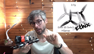 Hélices FPV Ethix S5 5X4X3 de 3 Aspas, Bajo Arrastre, Alta Eficiencia para Carreras, Freestyle, Cinelifter, Dron, 4 Piezas/Paquete, HQProp, Mejores Ventas - Product Image 3