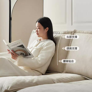 Sofá Acolchado de Tela con Forma Ovalada Recta Auckland Sailboat, Asiento Extra Ancho y Profundo, Resistente al Agua y a las Manchas, para Sala de Estar - Product Image 4