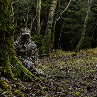 Veste en maille de polyester camouflage 3D feuilles, ensemble toutes saisons pour la chasse et le tir en extérieur, directement du fabricant