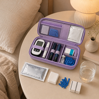 Estuche Organizador Personalizado de EVA para Viales de Péptidos, Resistente al Agua y al Congelador, con Bolsillo de Malla con Cremallera para Empaque al por Mayor y Logotipo