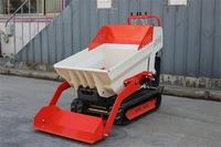 Mini-chargeur sur chenilles auto-déchargeur pour sable et gravier, Dumper hydraulique sur chenilles