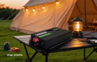 Convertisseur à onde sinusoïdale pure 1000W, crête 2000W, 12V/24V vers 110V/220V, avec démarrage progressif pour CPAP, solaire, maison, camping-car, marine, fourgonnette, camion