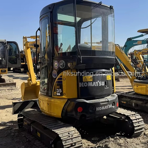 รถขุดไฮดรอลิกแบบตีนตะขาบยี่ห้อโคมาสึ รุ่น PC35/PC55/PC40 มือสอง แบรนด์ดังจากญี่ปุ่น น้ำหนัก 3.5 ตัน พร้อมเครื่องยนต์ PLC มอเตอร์ แบริ่ง เกียร์ ปั๊ม มาตรฐาน EPA และ CE - Product Image 1