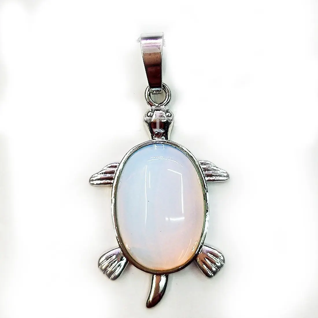 Fashion Crystal Health and Longevity Natural Jewelry Stone Turtle Pendant Key Chain Unisex Parents Meaning Birthday Gift