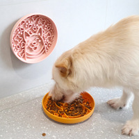 Tapis à lécher pour chien en silicone PKY en forme d'os, motif osseux en relief, pour alimentation lente et enrichissement des aliments humides