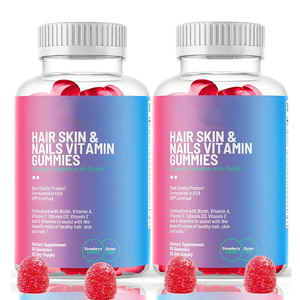 Vente en gros OEM ODM Gummies multivitaminés végétaliens biologiques A <span class=keywords><strong>B</strong></span> C D E avec biotine pour la croissance des cheveux, la santé des cheveux, de la peau et des ongles - Product Image 1