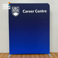 Support de bannière léger en alliage d'aluminium pour affichage, cadre de toile de fond type taie d'oreiller, support publicitaire en tissu personnalisable avec logo