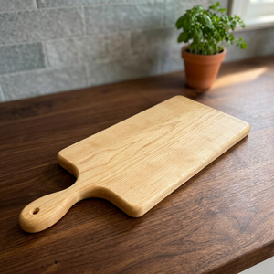 Planche à découper rectangulaire en bois d'acacia écologique de haute qualité, 15 pouces, 2,0 cm d'épaisseur, fourchette, couteau, ramequins, lavage à la main uniquement - Product Image 5