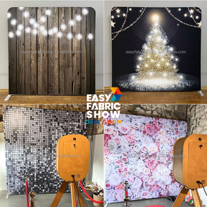ฉากหลังผ้าแบบพับได้ ประดับเลื่อมสีเงิน สำหรับงานแสดงสินค้า งานอีเว้นท์ และถ่ายภาพ พกพาสะดวก - Product Image 5