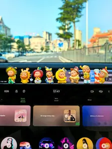 ของตกแต่งคอนโซลกลางรถยนต์รูปดาราสุดน่ารักสำหรั<span class=keywords><strong>บ</strong></span>สาวๆ ทำจากพีวีซี อุปกรณ์ตกแต่งภายในรถยนต์ - Product Image 2