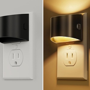 Mini veilleuse à détecteur de mouvement à brancher, LED noire, lumière blanche chaude, veilleuses activées par le mouvement pour couloir, chambre à coucher - Product Image 4