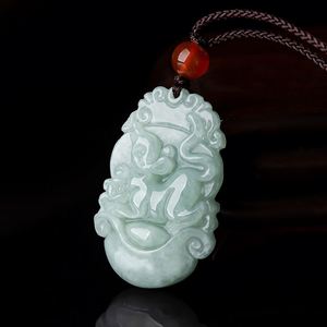 Collier en jade avec pendentif de gardien de douze horoscopes chinois, vente en gros - Product Image 3